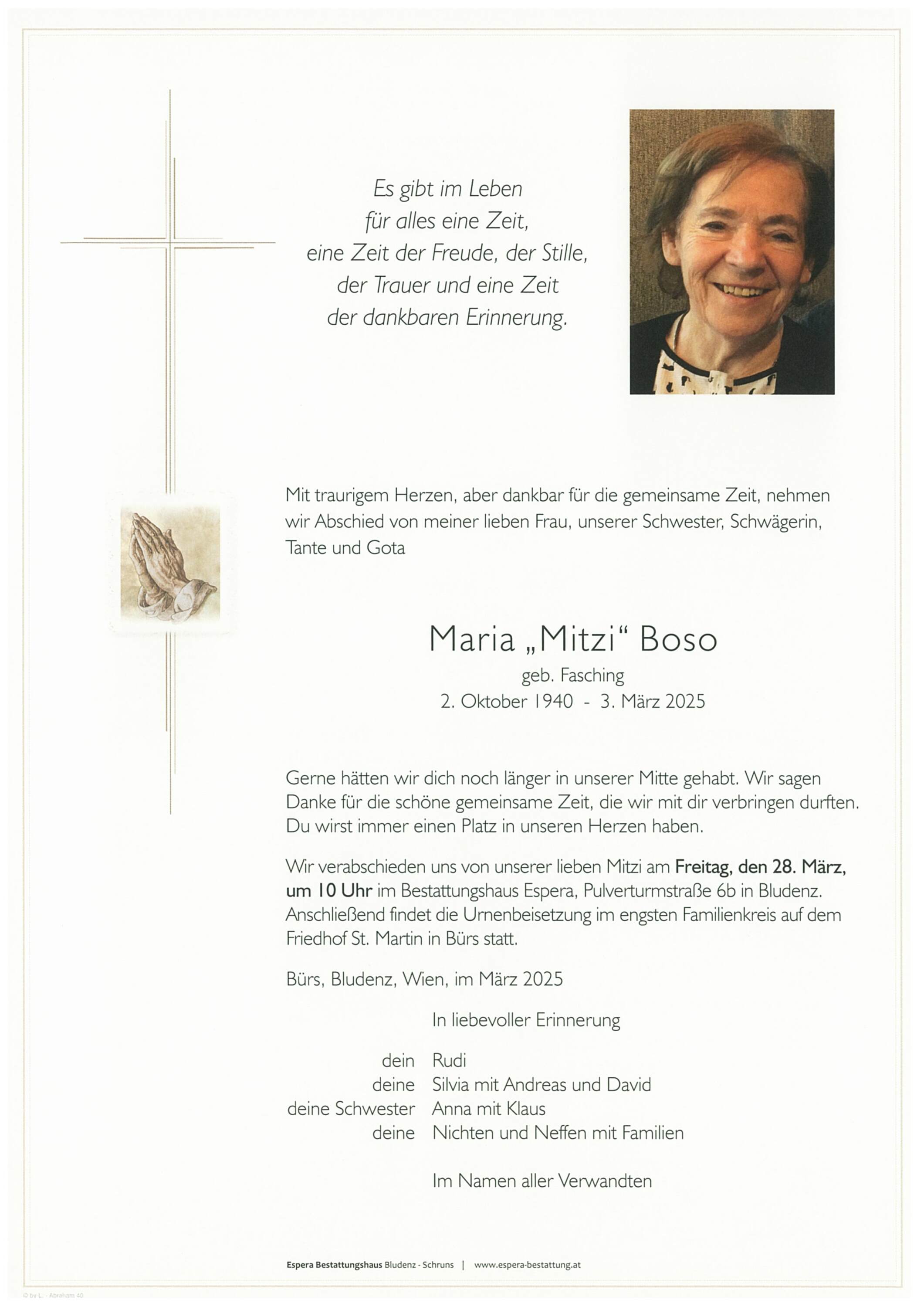 Maria "Mitzi" Boso